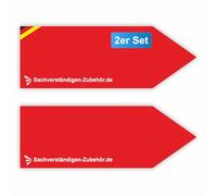 Sachverständigen-Zubehör® [ Juego de 2 ] flechas | Regla para tasadores de autos | equipos de peritaje | Herramientas de Medición de Valoración de Bienes Raíces | Tasaciones | Presentación