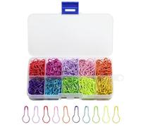 Sacjkt Imperdibles de Seguridad, 500 Piezas Imperdibles Pequeños, 10 Colores Alfileres de Seguridad de Metal con Caja de Almacenamiento Transparente, para Tejer, Ganchillo o Manualidades