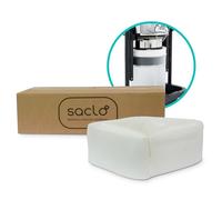 Saclò | Recarga de bolsas de aspiradora Mini MegaStrong ESD para aspiradora industrial profesional, 20 m, 68 um, bolsa continua
