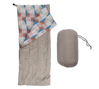 Saco 4x4 Ultraligero Saco de Dormir para Exterior algodón 190x71 cm Cal y Naranja - térmico hasta 5 Grados, Compacto y portátil para niños, Mujer y Camping de Verano