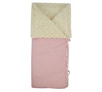 Saco Arrullo para Bebés - Convertible en mantita - Relleno Extraíble - 95 x 72 cm - Mantiene el Calor - Normandie Estrellas Rosa - Hecho en España - Nenel