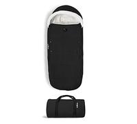 Saco BABYZEN YOYO, Negro - Forro polar y capucha con cordón para mantener caliente al bebé - Incluye bolsa para viaje - Lavable a máquina