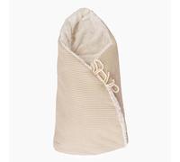 Saco Capazo Bebé Invierno Universal; Carrito, Cuna, Silla de Paseo, Manta Arrullo Bebé Invierno en Algodón. Saco Primera Puesta. 2 en 1: Saco 76x35 cm o Manta 110x 55cm. Hecho en España. (Beige)