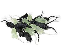 Saco de 20 Ratas negras y fluorescentes