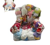 Saco De Almacenamiento Transparente Impermeable Para Peluches | Bolsa De Almacenamiento De Juguetes Con Cremallera - Saco Para Esquina De Sofá Dormitorio Habitación Suelo Sillón Para Adultos Y Niños