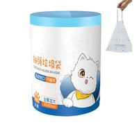 Saco De Basura - 100 Unidades De Fundas Gruesas Sin Para Residuos,Bolsas de Basura con Cordón | para Baño, Césped, Jardín, Exterior, Patio, Desechos, Coche, Hogar y Casa