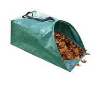 Saco de basura para jardín, 200 L, con asas, estable, gran capacidad, recogedor de césped y hojas, saco de césped para jardín, plegable, grande, para hojas, jardín, hierba