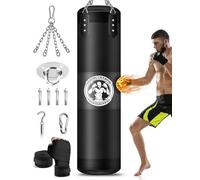 Saco de Boxeo Adulto Colgar Sin Relleno 120cm MMA Kickboxing Boxeo Karate Muay Thai Karate Lucha Home Gym Judo Entrenamiento de Taekwondo Training Punching Bag Set