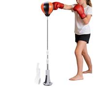 Saco de Boxeo con Soporte - Acero Inoxidable, Herramienta de Entrenamiento de punzonado con, Ajustable | de Boxeo de pie para el hogar, para aliviar el estrés, Fitness, Ejercicio en casa