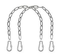 Saco de boxeo de cadena de hamaca resistente para colgar en silla de hamaca, columpios, sacos de boxeo, 2 cadenas de silla colgante, 4 mosquetones