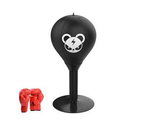 Saco de boxeo de escritorio, 20 cm, con , del estrés, entrenamiento de mesa, mini pelota de perforación de escritorio para ejercicios de mostrador de oficina, desencadenador de ira