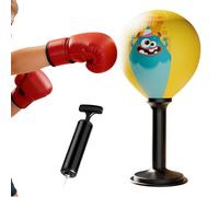 Saco de boxeo de escritorio - Juguete de entrenamiento de reacción | Bóxer para aliviar el estrés: diseño de impacto de rebote elástico, entretenimiento para ejercicios de enfoque divertido, uso en gi