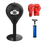 Saco de boxeo de mesa con ventosas fuertes, mini pelota de punching, mesa de punchingball para adultos y niños, saco de escritorio contra molestias y frustraciones para oficina