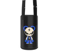 Saco de boxeo de piel sintética para niños, saco de resistente para niños, altura ajustable, con correas para colgar, para karate, Muay Thai, judo, MMA, boxeo