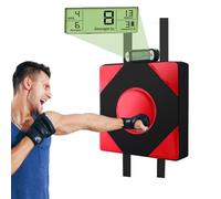 Saco de boxeo electrónico para pruebas de fuerza con contador de pantalla LED, máquina de prueba de fuerza de boxeo 2 en 1, máquina de kickboxing con saco de boxeo montado en la pared, tapete de boxeo