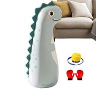 Saco De Boxeo Inflable - Columna Inflable De PVC De 120 Cm, Kit De Saco De para Entrenamiento De Puñetazos para Niños, Bomba De Guantes Incluida | Actividades En El Patio Trasero, Zonas De Juego