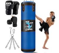 Saco de Boxeo Niños Sin Relleno de 3 a 12 años MMA Kickboxing Boxeo Karate Muay Thai Karate Lucha Home Gym Judo Entrenamiento de Taekwondo Training Punching Bag Set