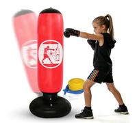 Saco de boxeo para niños de 6 a 12 años, mejora 2025, 160 cm, PVC, saco de boxeo para principiantes, saco de boxeo de pie con guantes de boxeo para karate, kickboxing, taekwondo, MMA