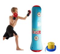 Saco de Boxeo para niños, Saco de Boxeo Inflable, Saco de, de con Vaso de Columna, de Entrenamiento Inflable de pie, Bolsas de Boxeo para niños y Ejercicio de Fuerza