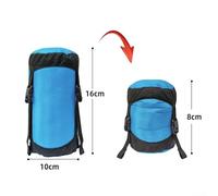 Saco de camping con características de compresión, material impermeable (código L, azul)