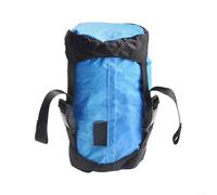 Saco de compresión de plumón para uso al aire libre con tela de silicona Ripstop 40D y cincha de nailon de alta densidad (M azul)