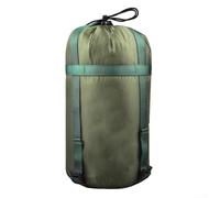 Saco de compresión impermeable con tela de nailon y costuras reforzadas, diseñado para comprimir y almacenar sacos de dormir y equipo al aire libre (verde)