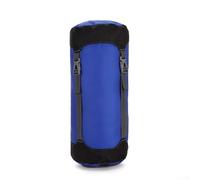 Saco de compresión para saco de dormir, bolsa de almacenamiento para camping, viajes, senderismo, S-XL (azul real, extragrande)