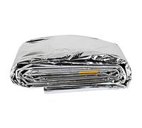 Saco de dormir al aire libre, manta de rescate de aislamiento térmico de aluminio, manta de espacio plegable con protector solar para escalar montañas, senderismo, aventura al aire libre