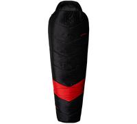 Saco de dormir Alpinus Classic 1250 (Left) Ligero Cálido Suave Negro / Rojo