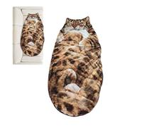 Saco de dormir animal - Saco de dormir adulto en forma de gato | Manta caliente y linda lavable para el hogar, la relajación, la cama en el suelo, los viajes, las noches de pijama, lescolchones, lesch