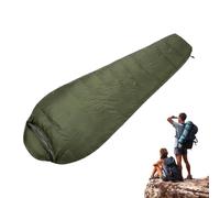 Saco de dormir cálido-camping para adultos relleno para clima frío, saco de dormir impermeable de invierno | Equipo de campamento aislado ligero, saco de dormir al aire libre para senderismo