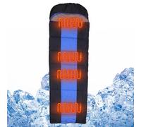 Saco de dormir caliente, calefacción Ligero calentado con batería para exteriores Funciona batería powerbank o fuentes de alimentación tipo c/usb, mochilero y senderismo