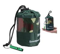Saco de dormir de emergencia, saco de dormir de supervivencia, saco de vivac de primeros auxilios, manta de emergencia, impermeable, tubo cálido, tienda de campaña, ultraligero, resistente al calor,