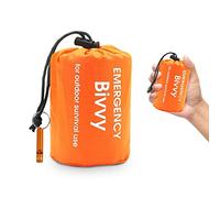 Saco de Dormir de Emergencia, Saco de Dormir de Supervivencia, Saco de vivac de Primeros Auxilios, Manta de Emergencia, Impermeable, Tubo cálido, Tienda de campaña, Ultraligero, Resistente al Calor