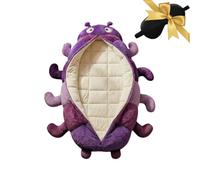 Saco De Dormir De Felpa Hugging Caterpillar, Sacos De Dormir De Animales Convertibles Suaves, Duraderos Y Lavables A Máquina For Dormitorios, Dormitorios O Salas De Estar(Purple (3D Style))