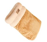 Saco de dormir de forro polar para invierno, nido grueso, forro grueso, abrigo cálido para mascotas, gatitos, cachorros, cama para mascotas gris/blanco/marrón, para perros pequeños