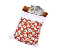 Saco de dormir de invierno para gato, saco de dormir cálido para gatos | Cama nido de gato para dormir, bolsa de abrazo para mascotas, cómoda cama de gato, casa de gato para gatos de interior,
