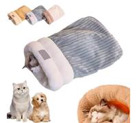 Saco de dormir de invierno para gatos, saco de dormir de nido de gato, saco de dormir para gatos, saco de dormir cálido de invierno para gatos, acogedora cama para gatos, para gatos de interior para