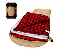 Saco de Dormir de Lona de Invierno de 0 Grados para Pesca, Caza, Viajes y Camping, Especialmente en Invierno frío al Aire Libre con Forro de Franela extraíble y Bolsa de compresión