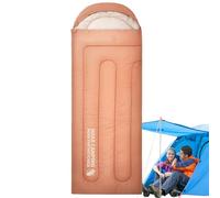 Saco de Dormir de Tejido Pongé - 220 cm Bolsa Ultraligera | Saco de Dormir Ligero para Todas las Estaciones con Relleno de Algodón para Adultos | Sacos de Dormirs Portátil para Camping, Verano, Sender