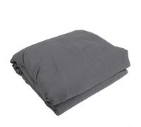 Saco de dormir de viaje con bolsillo y bolsa de transporte para actividades al aire libre, tela de poliéster ligera que protege contra el polvo y la suciedad, fácil de transportar (160 x 210 cm, gris)