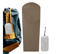 Saco de Dormir de Viaje - para Mochila al Hombro, Inserto de Ropa de Camping Plegable, Capa Interior Suave y Transpirable, Cubierta Nocturna higiénica, Espacio para el Transporte del sueño