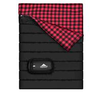 Saco de Dormir Doble de Franela de algodón para Camping, Senderismo o Senderismo. Saco de Dormir Impermeable para 2 Personas, para Adultos o Adolescentes. Camión, Tienda de campaña o Saco de Dormir