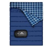 Saco de Dormir Doble de Franela de algodón para Camping, Senderismo o Senderismo. Saco de Dormir Impermeable para 2 Personas, para Adultos o Adolescentes. Camión, Tienda de campaña o Saco de Dormir