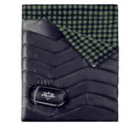 Saco de dormir doble de franela para adultos, tamaño XL, tamaño Queen, para 2 personas, para todas las estaciones, parejas, familia, camping, senderismo, mochileros y al aire libre, impermeable,