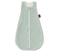 Saco de dormir GOTS Liebes, diseño de hojas menta, tamaño 90 - Cadena de fabricación controlada y certificada según las directivas reconocidas mundialmente.