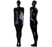Saco De Dormir Hecho A Mano De Látex De Caucho Negro Para Hombre, Bolsillo Para El Cuerpo Con Cremallera En La Entrepierna, Negro,Gris,metro