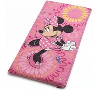 Saco de Dormir Infantil 70×140 cm | Ligero y cálido 100% poliéster con Cierre de Cremallera | Ideal para excursiones Escolares, pijamadas y Camping (Minnie Mouse - Rosa)