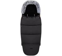 Saco de dormir MoMi 2 en 1 para silla de paseo, trineo o silla de coche, con capucha, acabado de pelo y reposapiés extraíble; cremallera en ambos lados, orificios para cinturón, impermeable