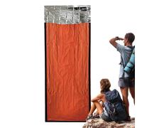 Saco de dormir para adulto, bolsa de dormir de senderismo - bolsa de dormir para clima frío, portátil con calefacción a viento impermeable para acampar senderismo en invierno, estadio de supervivencia